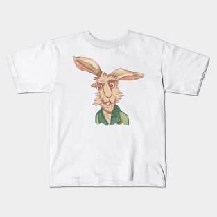 Street rabbit living on the breadline Kids T-Shirt